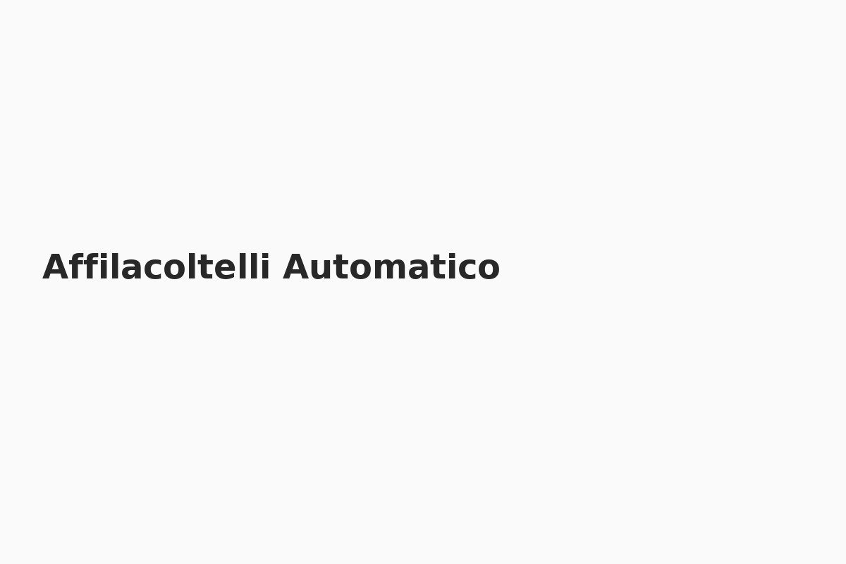Affilacoltelli Automatico