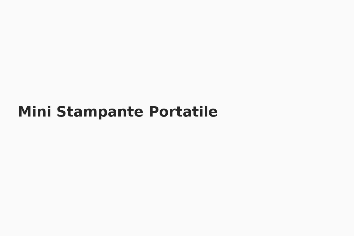 Mini Stampante Portatile